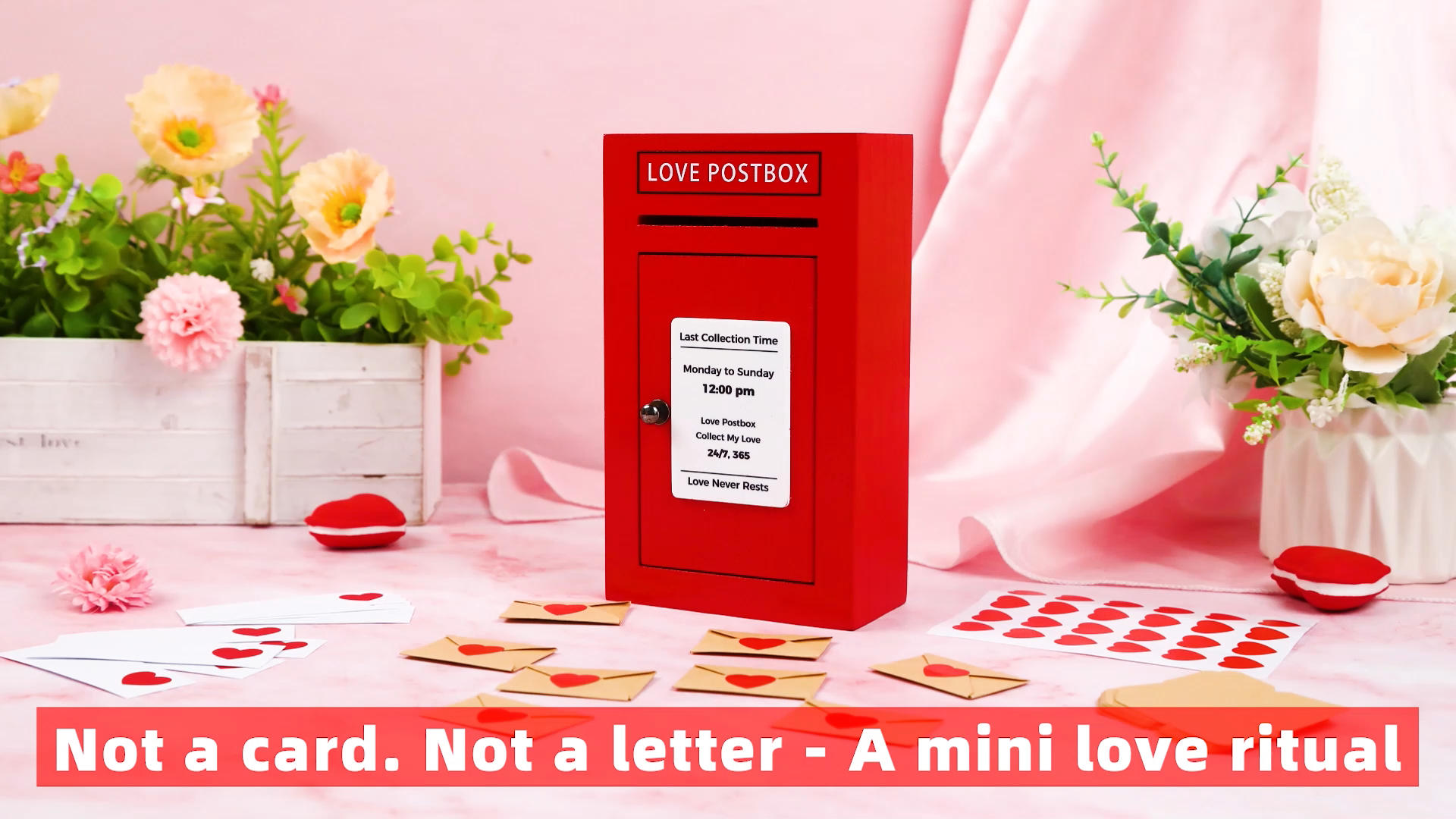 Amazon.com: JULEASEL Romantic Love Postbox with 50 Mini Love Notes